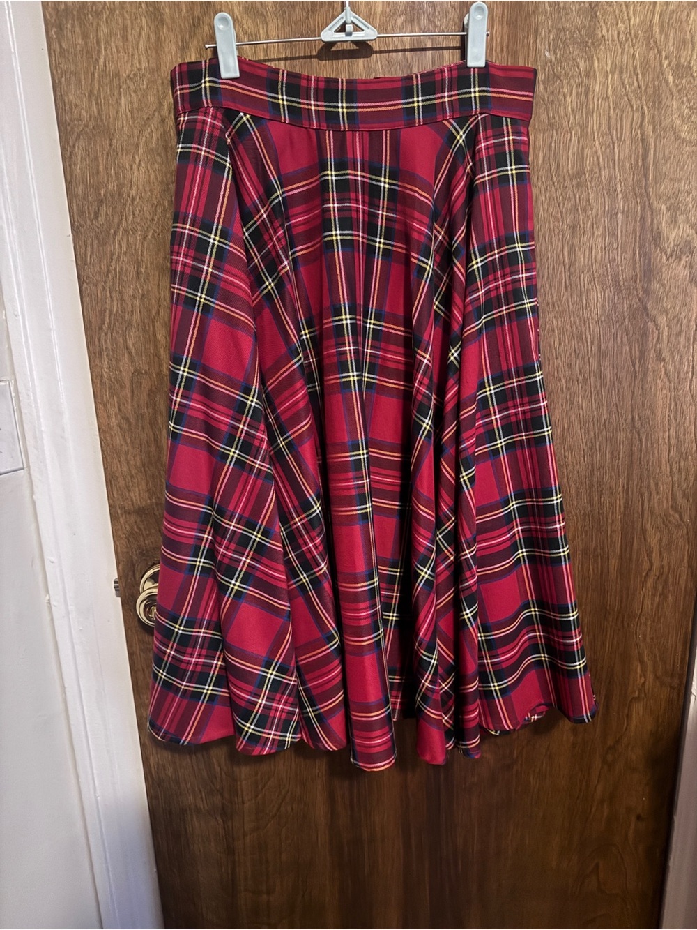 Banned Retro Tartan A-Line Circle Skirt